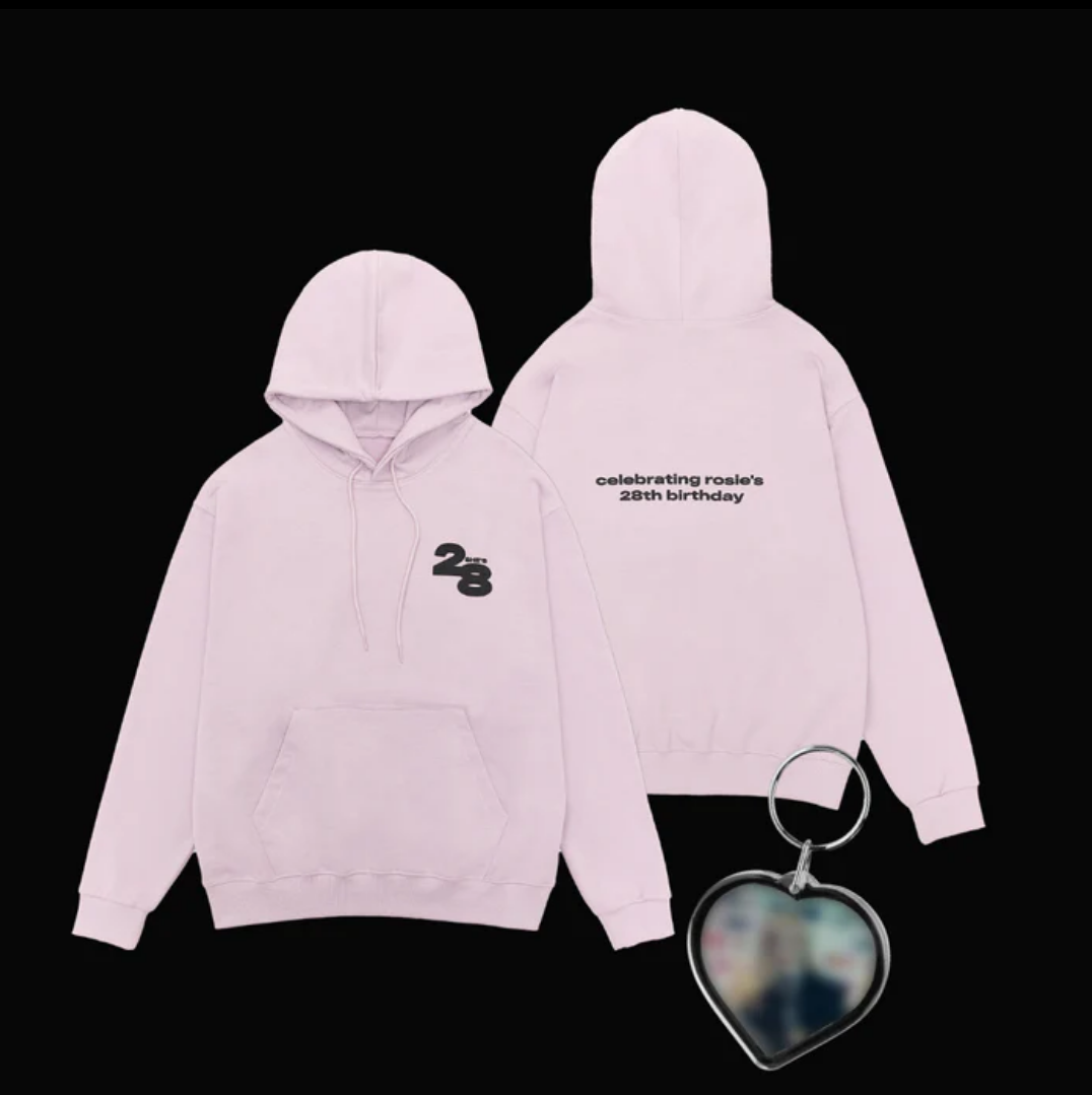 ROSE - 'I ♡ ROSIE' ICY HOODIE ['SHE'S 28' HOODIE]