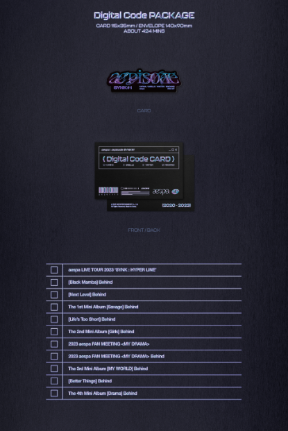 AESPA - AEPISODE SYNK#1 [DIGITAL CODE]