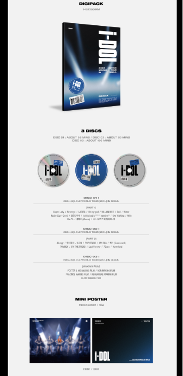 (G)I-dle 2024 WORLD TOUR [IDOL] IN SEOUL DVD