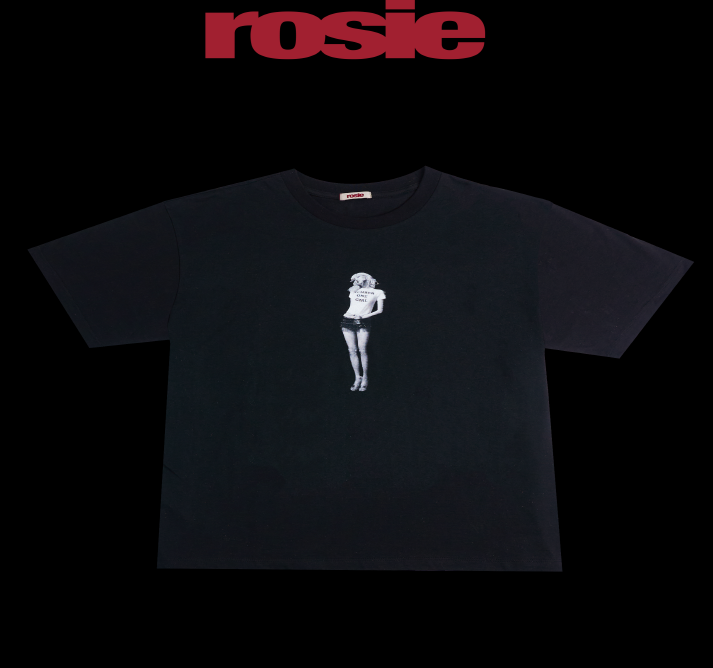 ROSÉ - [ROSIE] ROSIE BLACK T-SHIRT