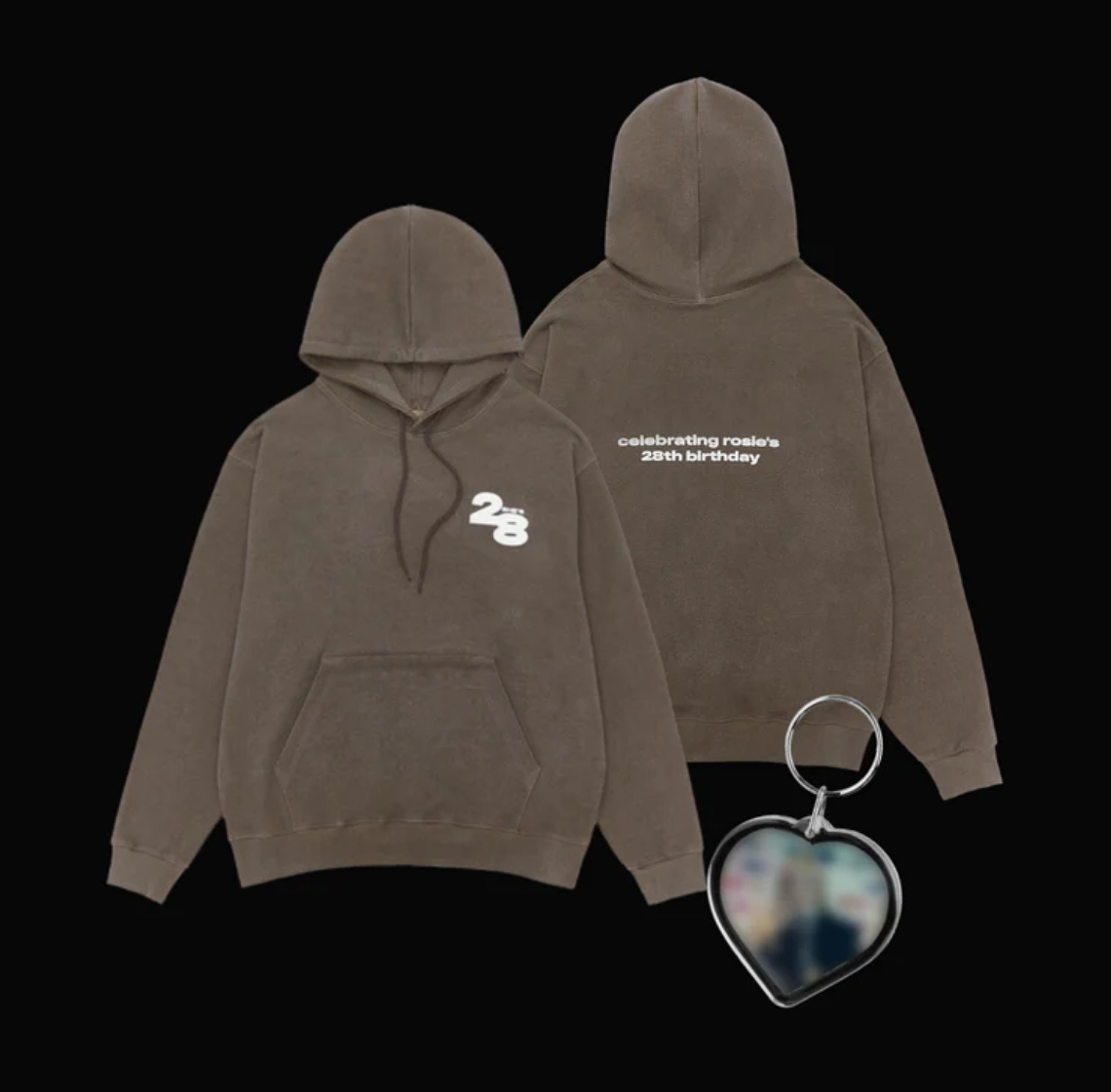 ROSE - 'I ♡ ROSIE' ICY HOODIE ['SHE'S 28' HOODIE]