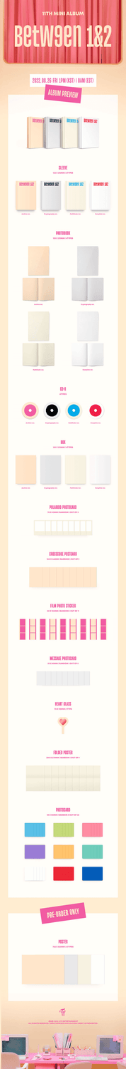 TWICE 11th Mini Album "Between 1&2"