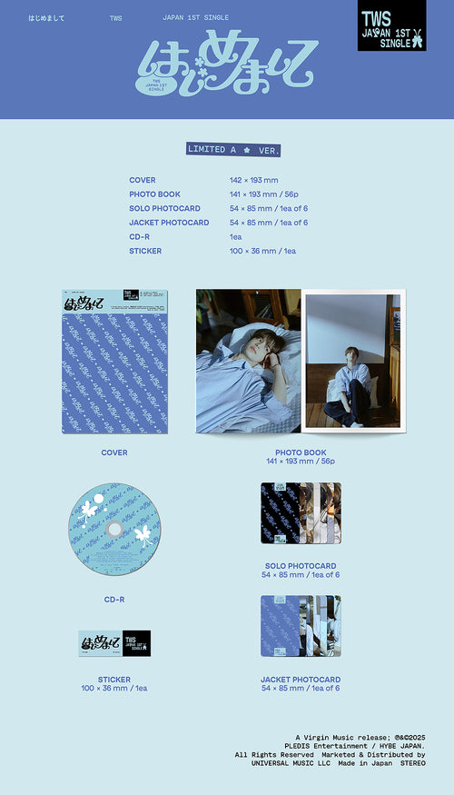 TWS 1st Japan Single Album "はじめまして" [Limited A Edition]