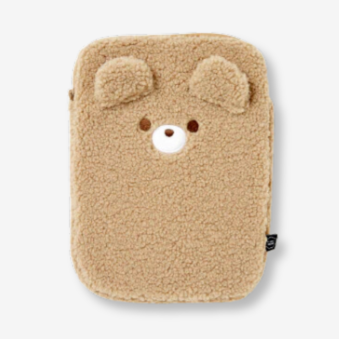 Tablet PC Pouch Fluffy Bear Brown 11inch