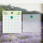 Transparent Tracing Sticky Note: Clover Check