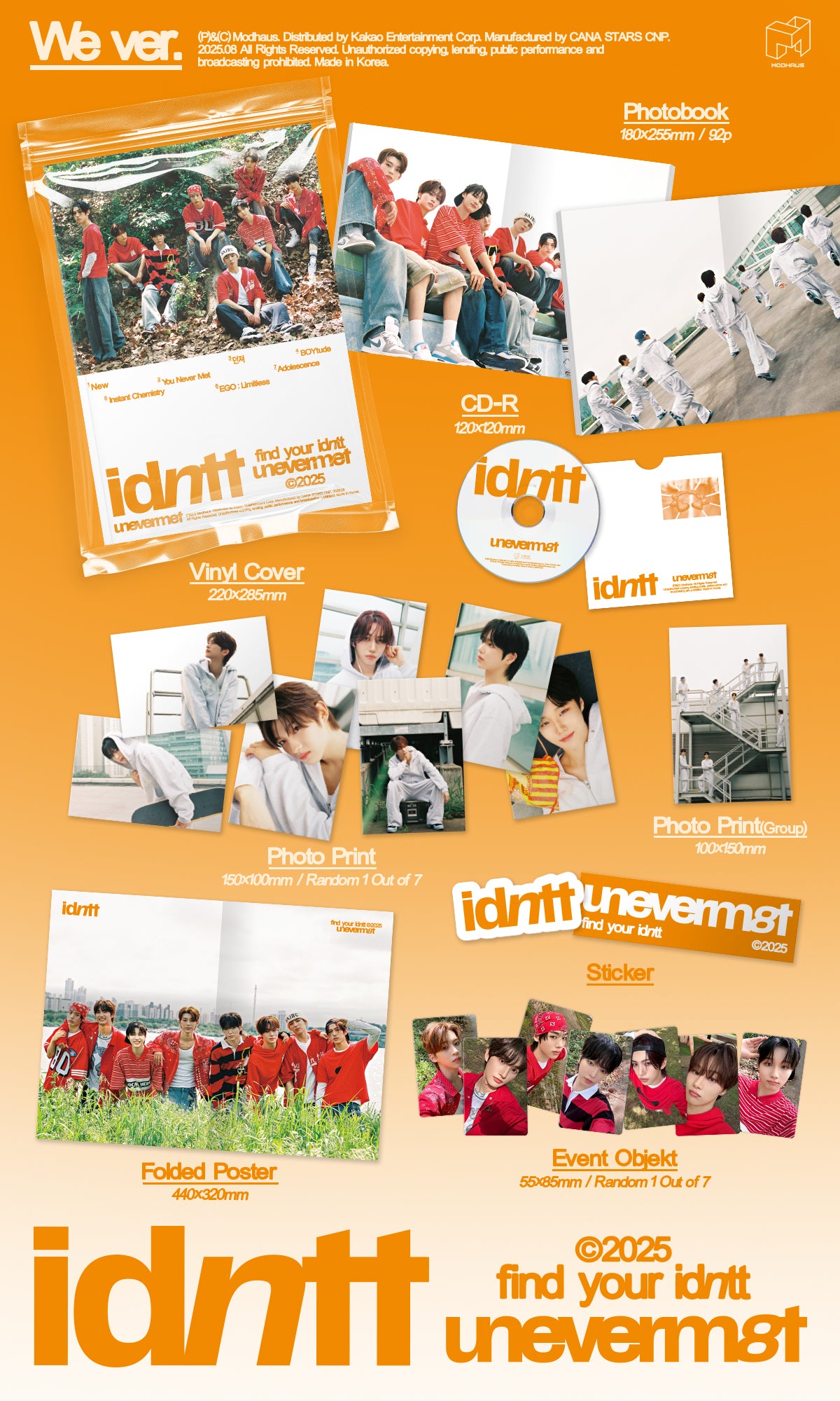 [Pre-Order] Idntt Mini Album: Unevermet