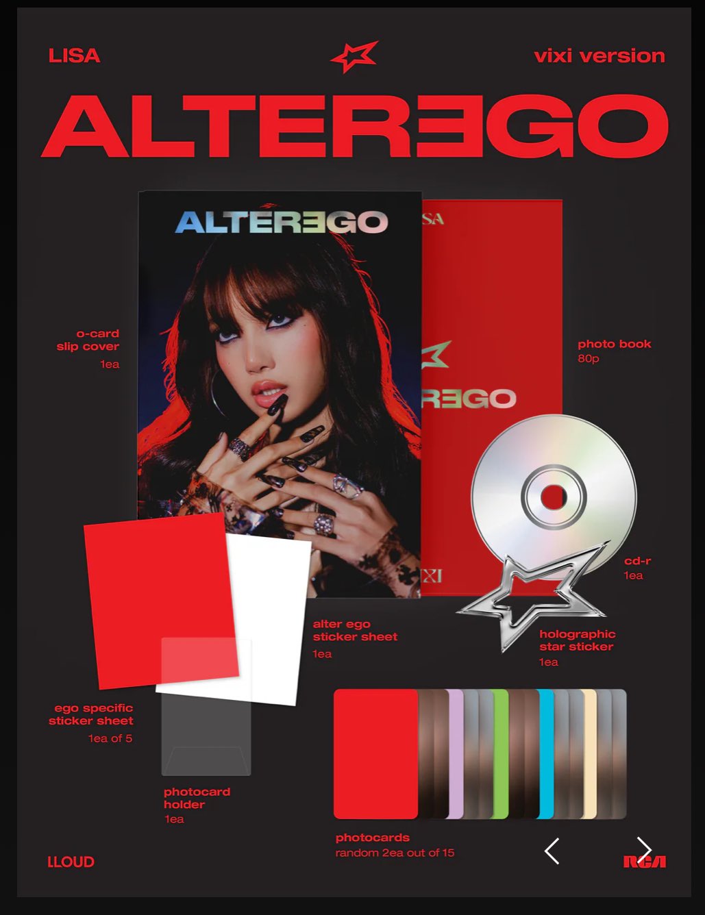 LISA 2nd Solo Album "ALTER EGO" (Photobook Ver.)
