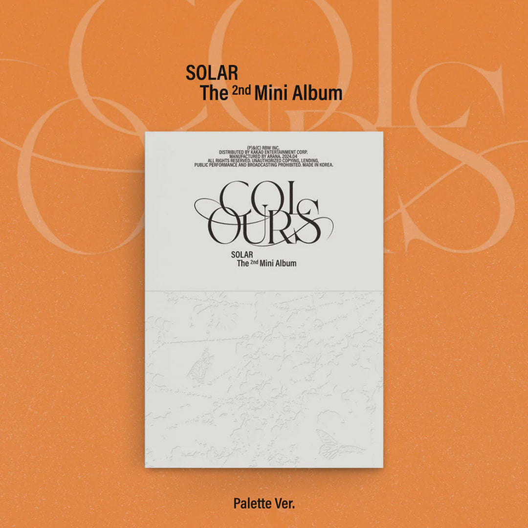 MAMAMOO Solar 2nd Mini Album "COLOURS" (Palette Ver.)