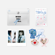 Red Velvet Wendy Official MD "WISH YOU HELL" Cubic Sticker + Polaroid Set