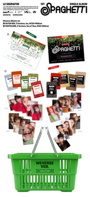 [PRE-ORDER] LE SSERAFIM - 1ST SINGLE ALBUM [SPAGHETTI] (WEVERSE ALBUMS VER.)