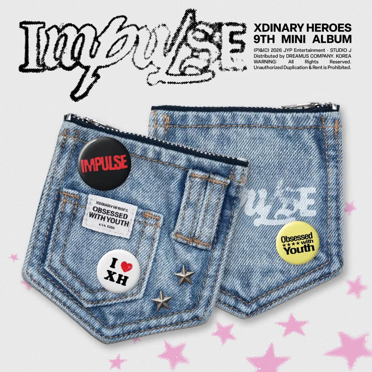 [PRE-ORDER] XDINARY HEROES - 9TH MINI ALBUM [IMPULSE] (DENIM POUCH VER.)
