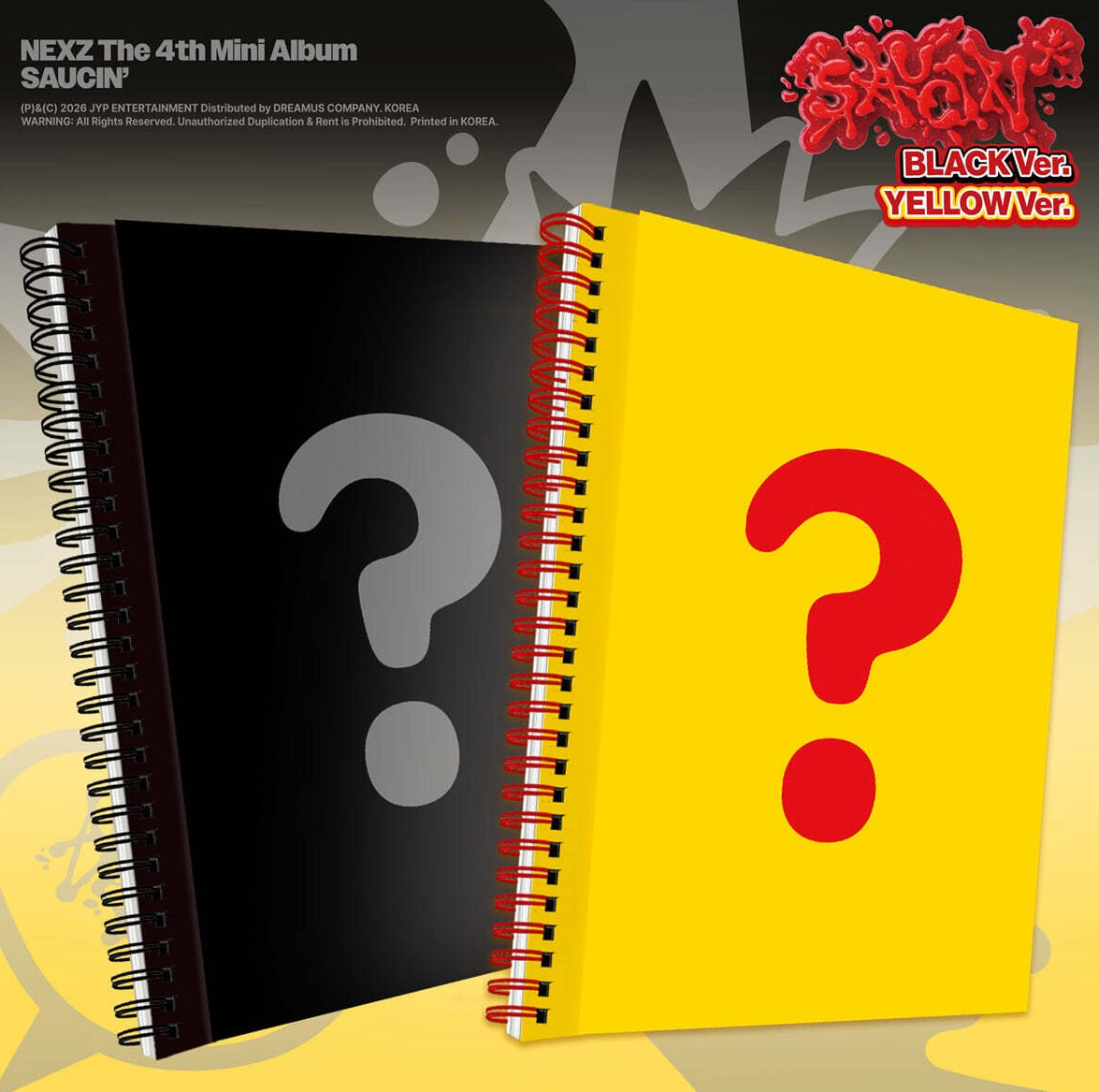 [PRE-ORDER] NEXZ - 4TH MINI ALBUM [SAUCIN'] (2 VERSIONS)