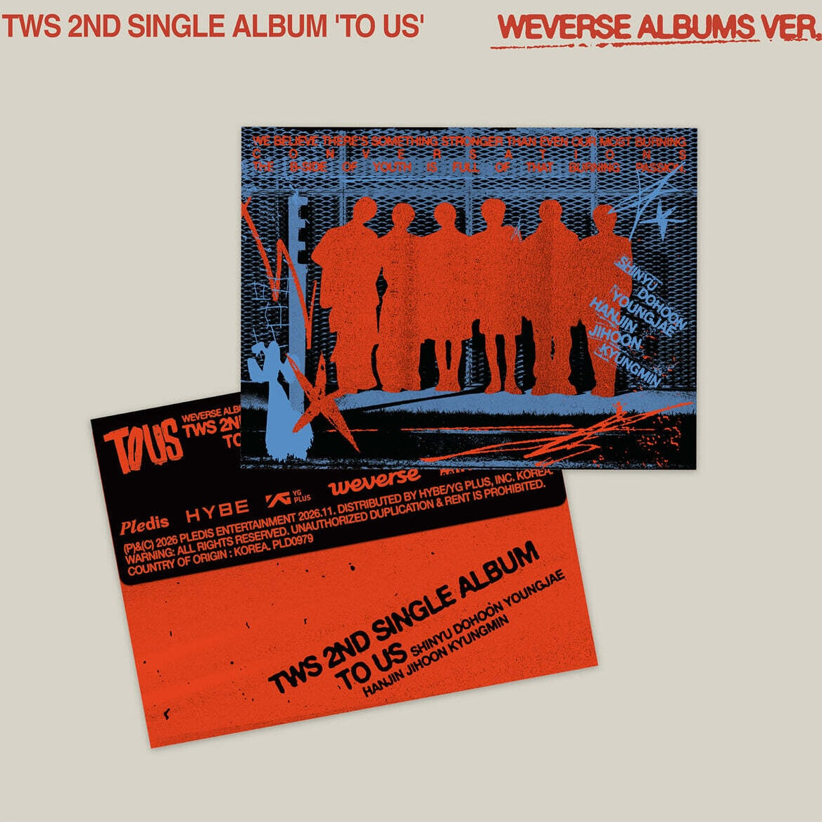 [PRE-ORDER] TWS - 2ND SINGLE ALBUM [TO US] WEVERSE ALBUMS VER. (6 VERSIONS)