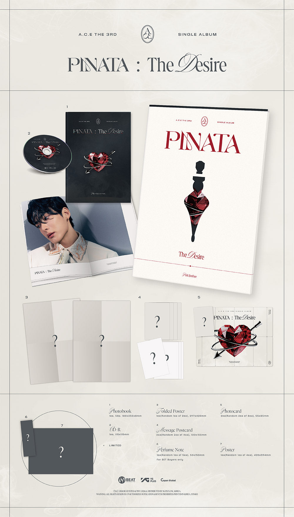 A.C.E 3rd Single Album "PINATA" (Photobook Ver.) (Random)