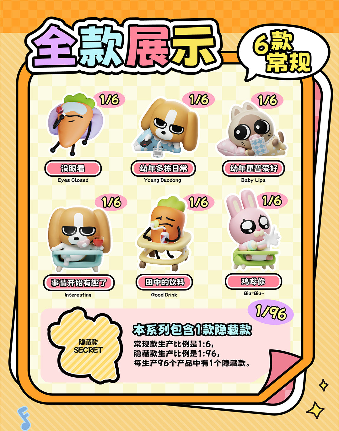 PLZDOT Lipu Friends Be a Baby Blind Box