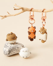 COUPLE KEY RING SET SPARROW & MAGPIE