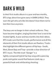 BTS Vol.1 Dark & Wild