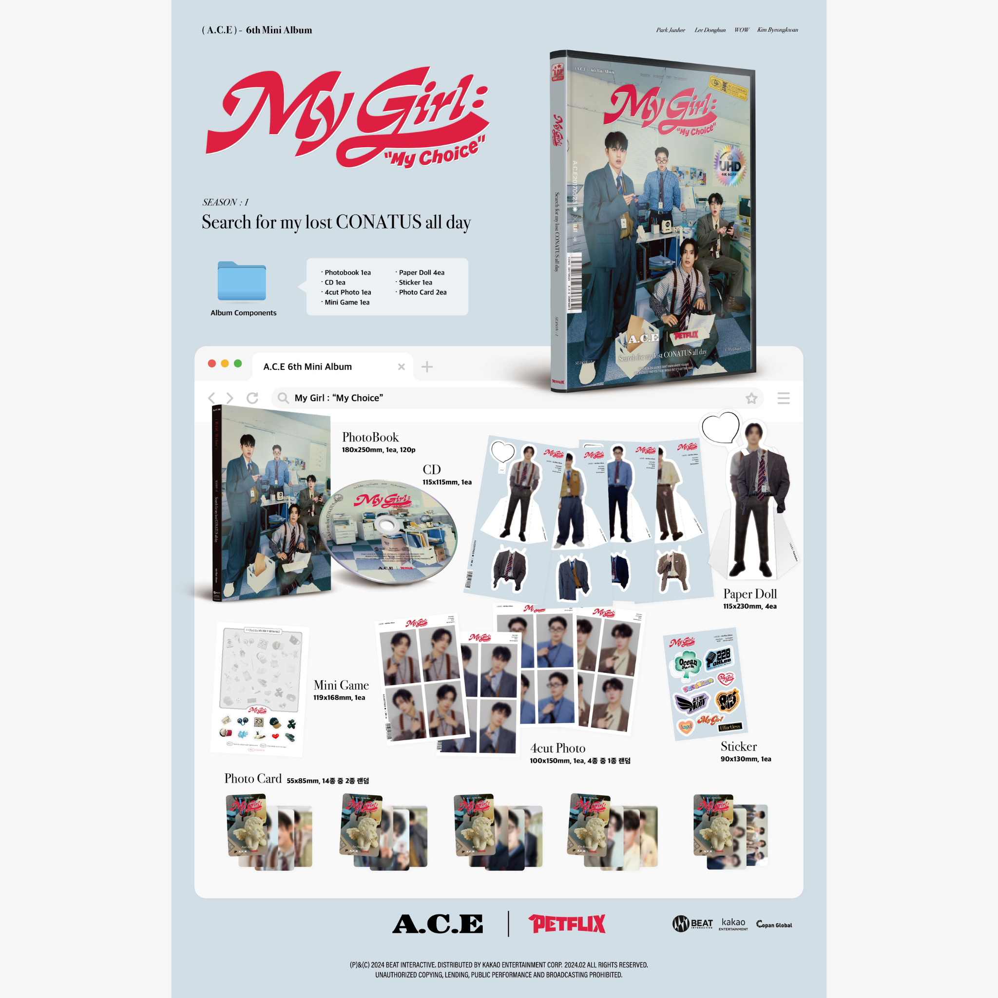 A.C.E 6th Mini Album "My Girl: My Choice"