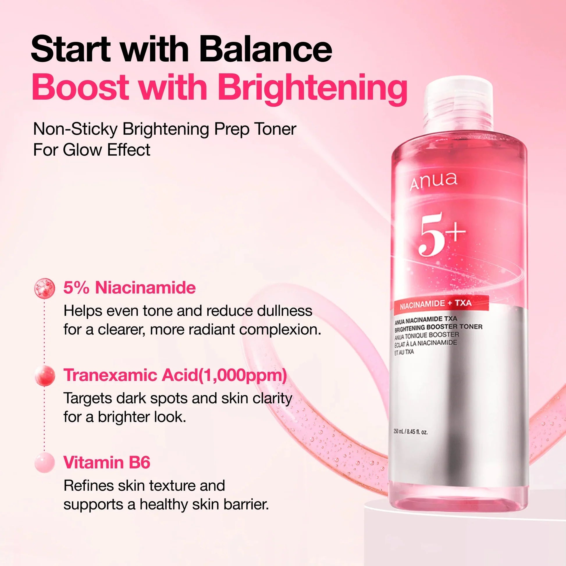 Anua Niacinamide TXA Brightening Booster Toner [250ml]