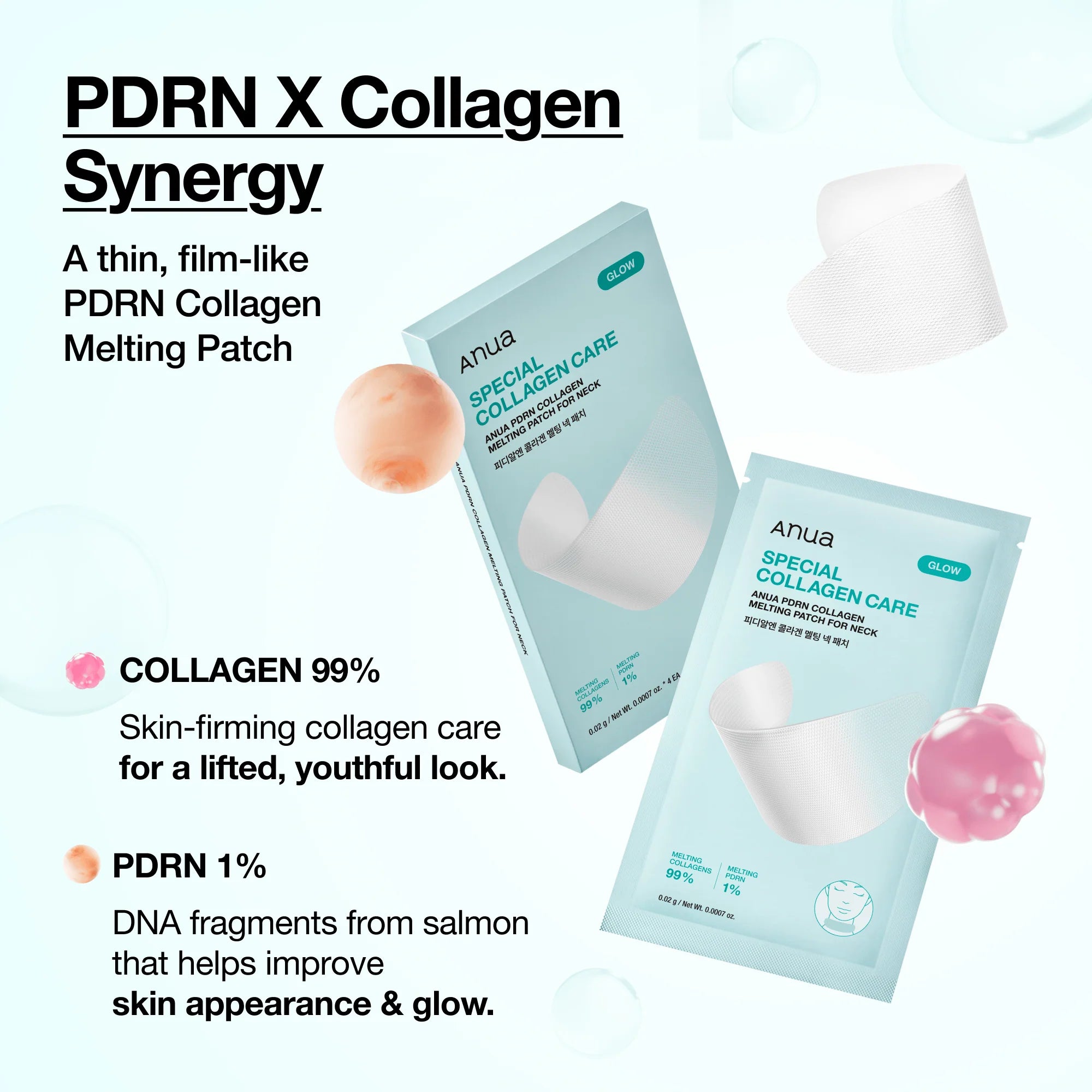 Anua PDRN Collagen Melting Patch For Neck [4 Patches]