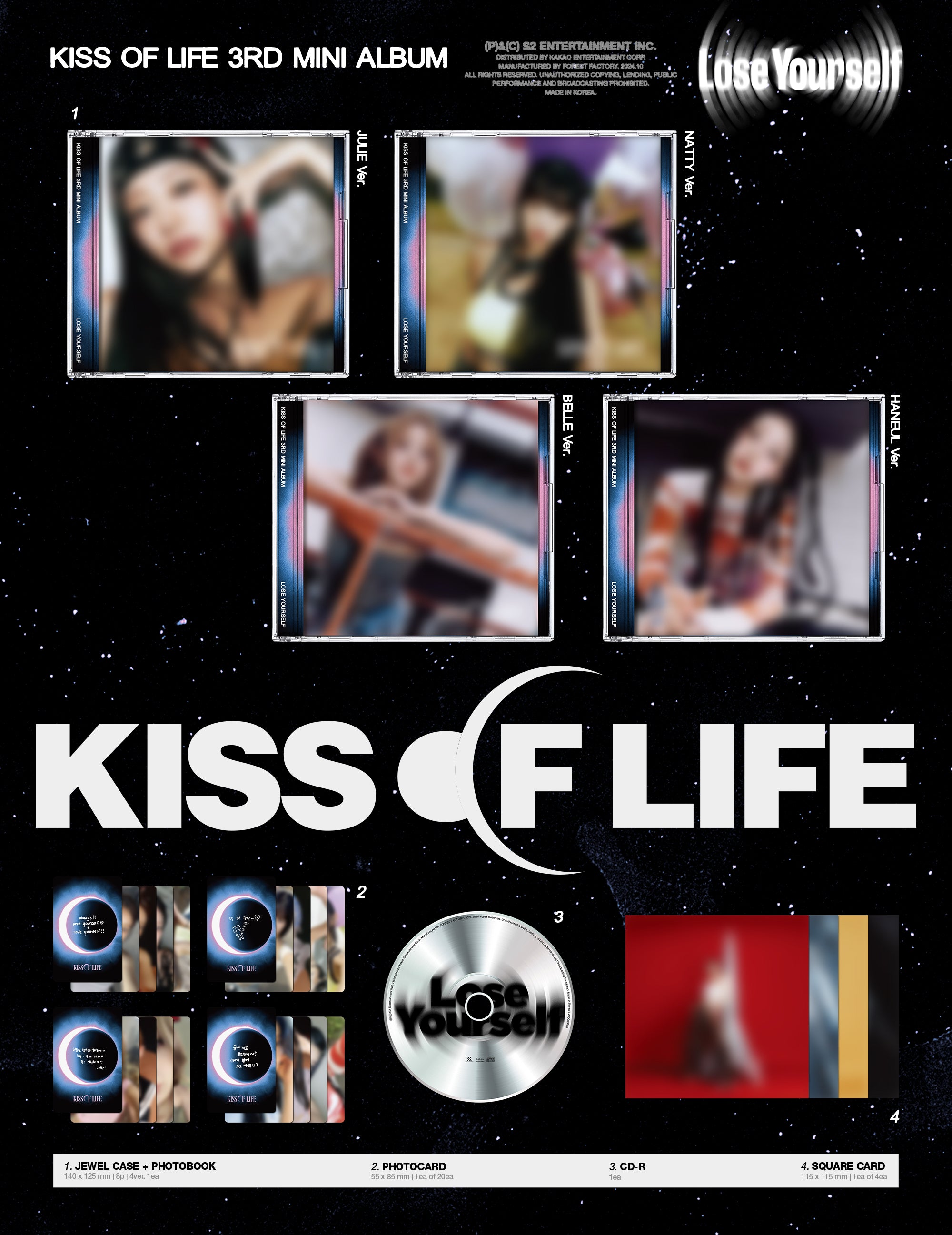 KISS OF LIFE - 3RD MINI ALBUM [LOSE YOURSELF] (JEWEL VER.)