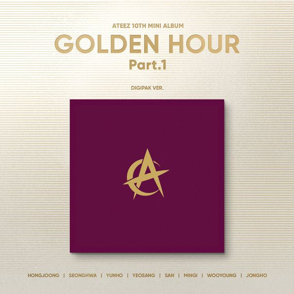 [Pre-Order] ATEEZ - 10TH MINI ALBUM [GOLDEN HOUR : PART.1] (DIGIPAK VER.)