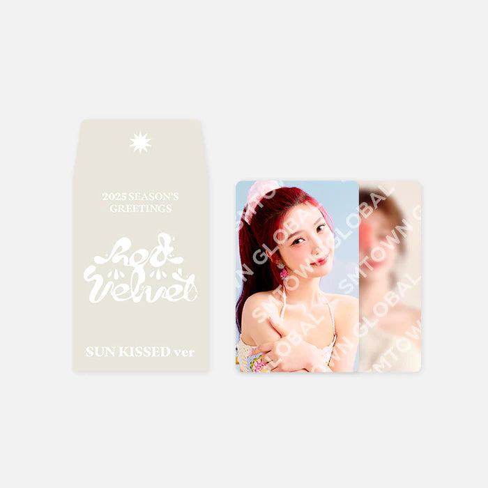 2025 SM ARTIST SEASON’S GREETINGS 27 RANDOM TRADING CARD SET (Red Velvet Ver.) 2 Versions