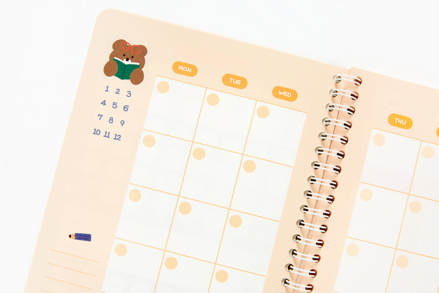 STUDY PLANNER 3 MONTHS READING BEAR