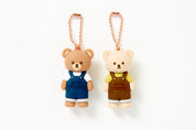 KEY RING SET SUSPENDERS BEAR
