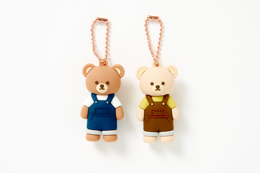 KEY RING SET SUSPENDERS BEAR