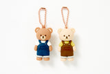 KEY RING SET SUSPENDERS BEAR