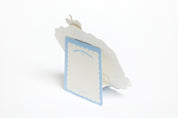 Card Cherry Birthday Cake with Bear Blue