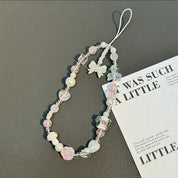 Phone Chain Y2K Flower Beaded Bow