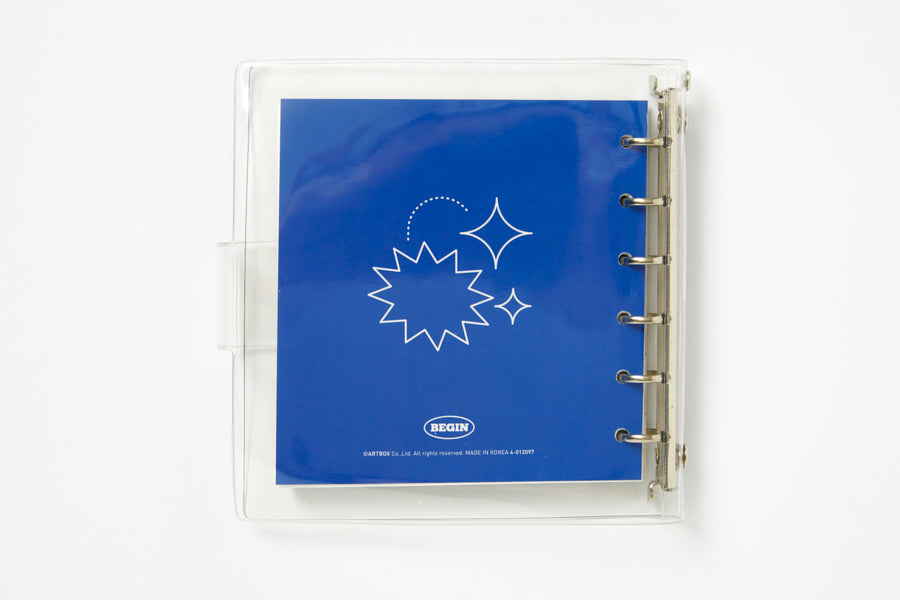 DIARY BLUE BEGIN WIDE 6 HOLE MINI