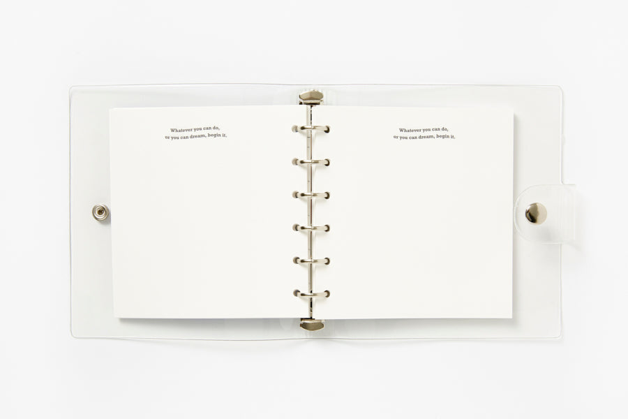 DIARY BLUE BEGIN WIDE 6 HOLE MINI