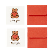 Mini Card Heart Bear