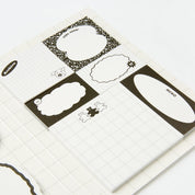 Sticky Memo Set: Black & White Bear