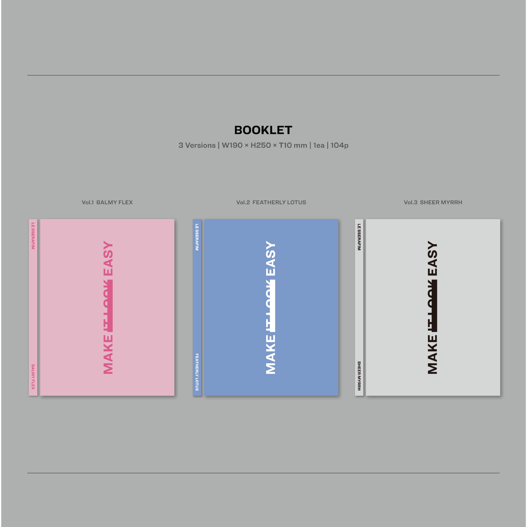 Le Sserafim 3rd Mini Album "EASY"