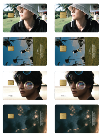BTS V (Kimtaehyung) "Type 1" Official MD - Card Cover Sticker