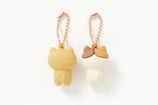 KEY RING SET BEIGE CAT