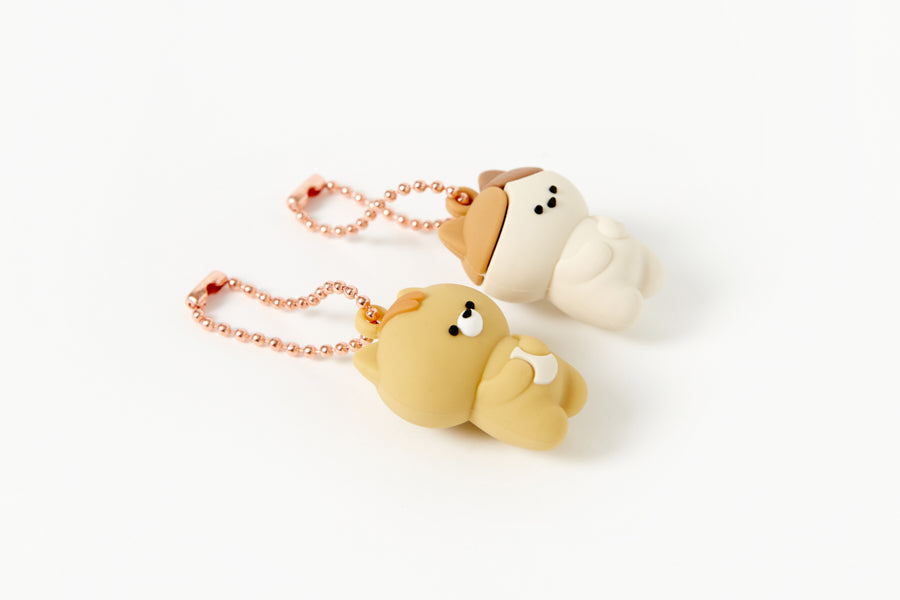 KEY RING SET BEIGE CAT