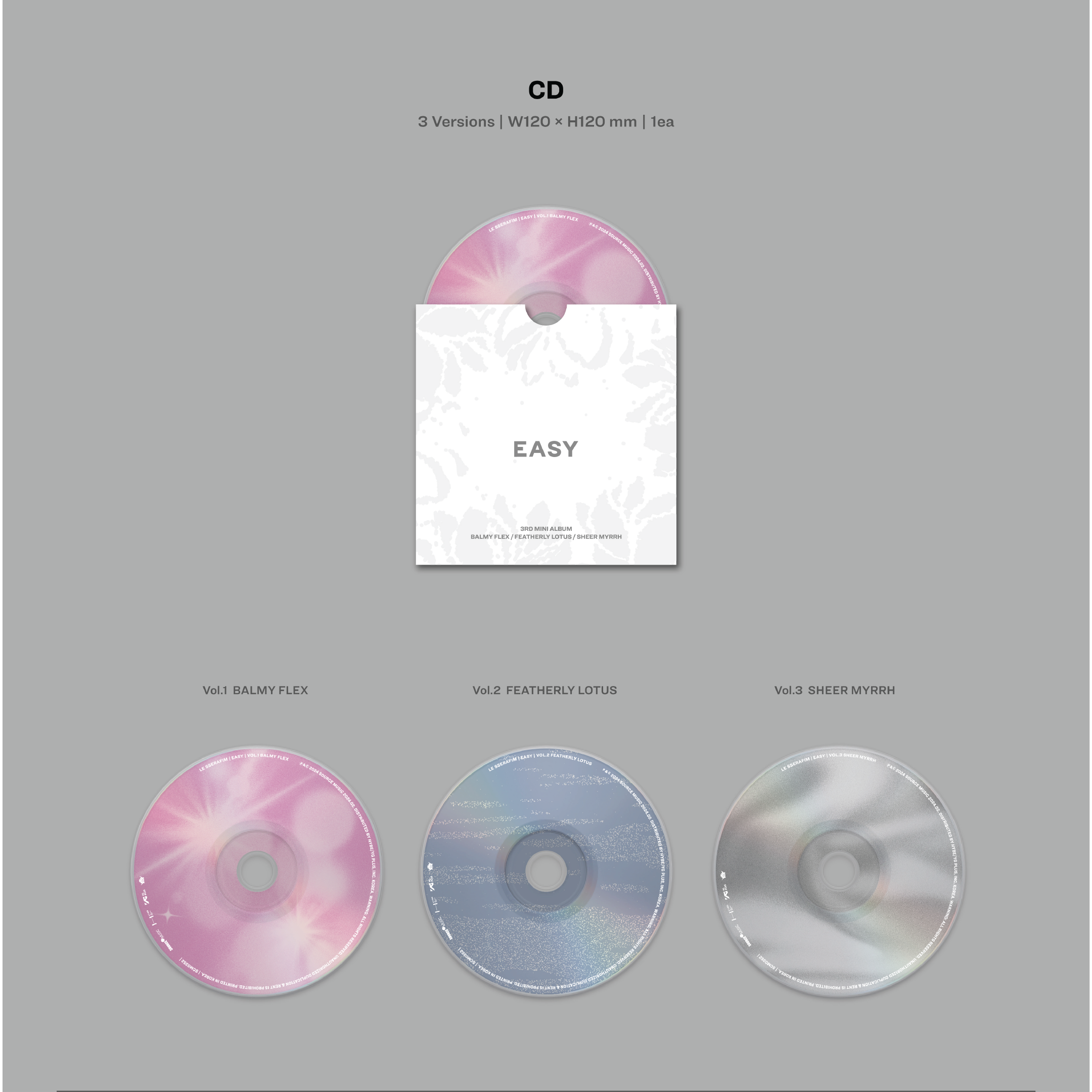 Le Sserafim 3rd Mini Album "EASY"