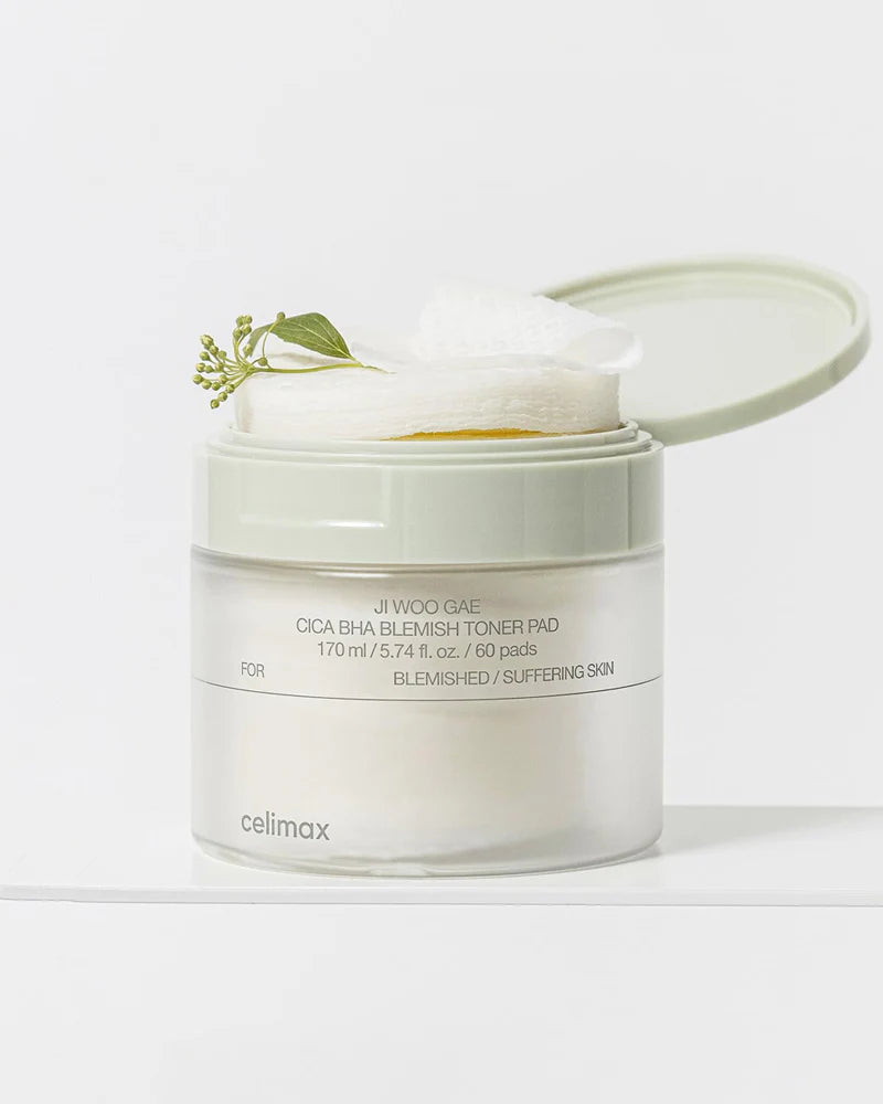 celimax - Ji Woo Gae Cica BHA Blemish Toner Pad