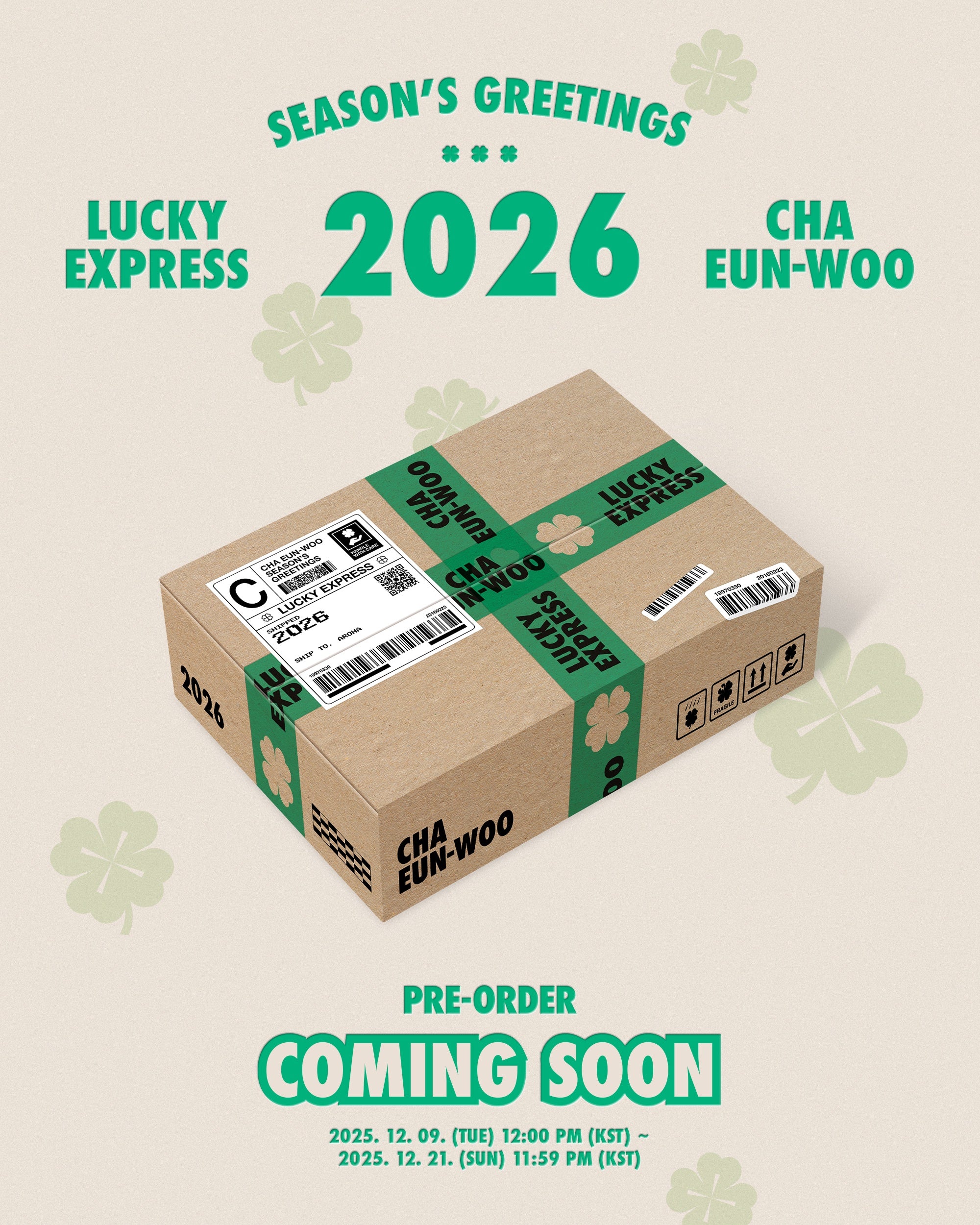 [PRE-ORDER] CHA EUN-WOO - 2026 SEASON'S GREETINGS [LUCKY EXPRESS]