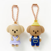 Couple Key Ring Set Poodle