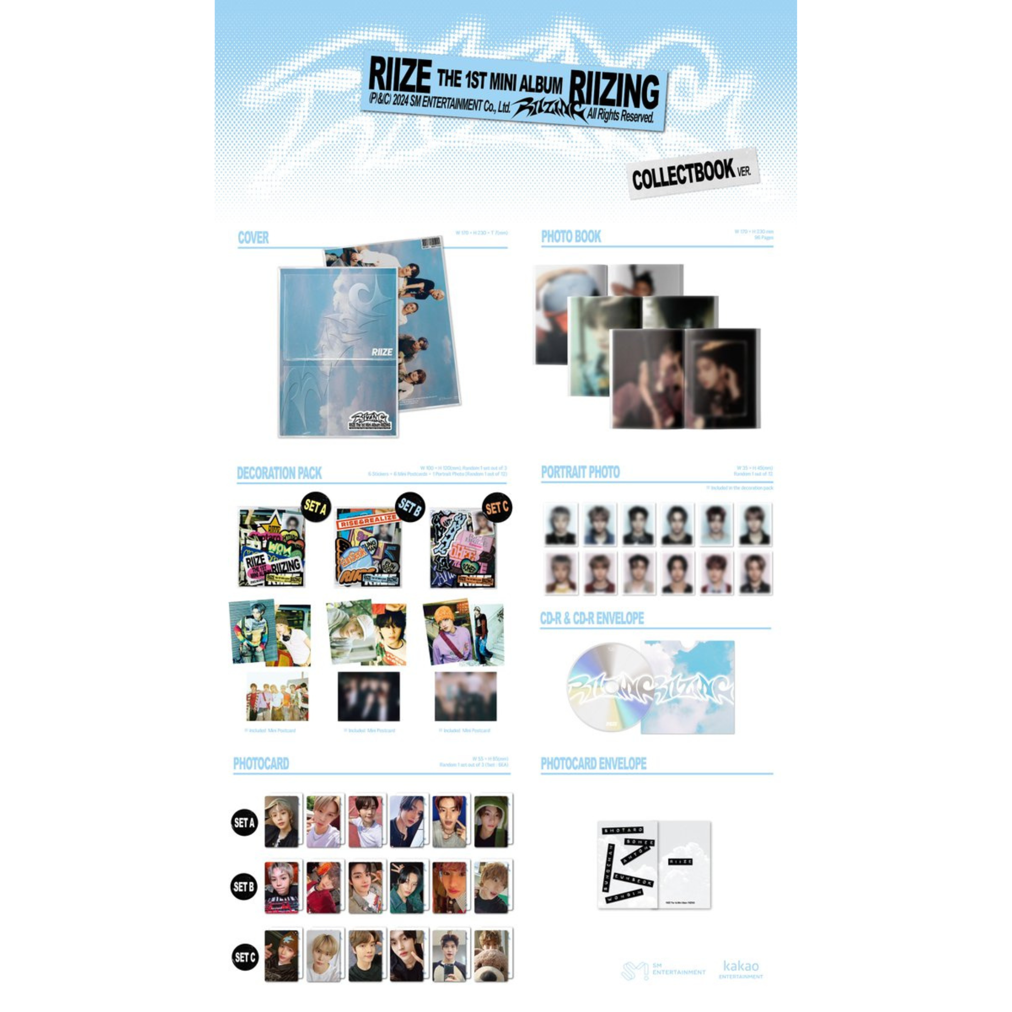 Collector Book Riize Album RIIZE 1st Mini Album