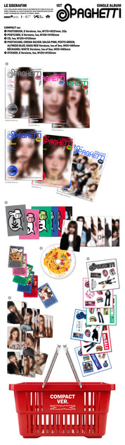 [PRE-ORDER] LE SSERAFIM - 1ST SINGLE ALBUM [SPAGHETTI] (COMPACT VER.)