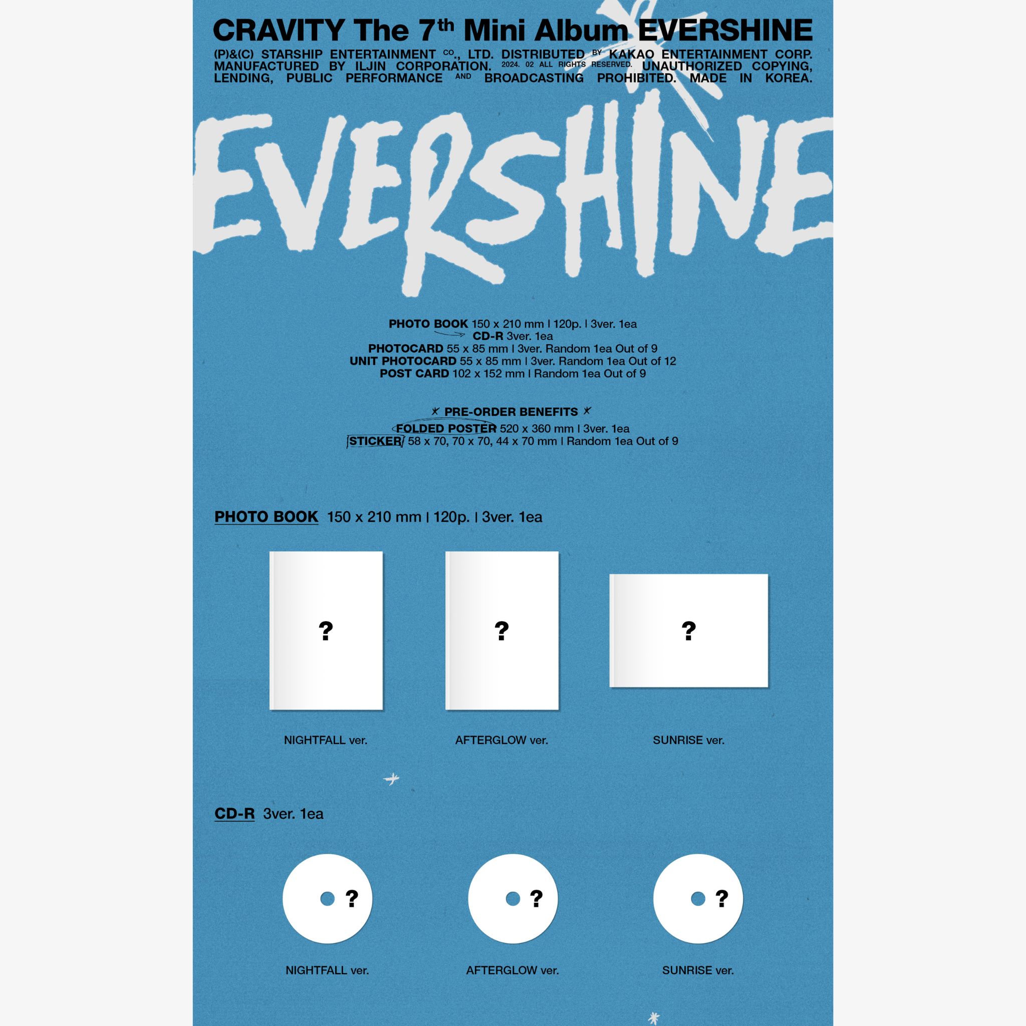 Cravity 7th Mini Album: EVERSHINE