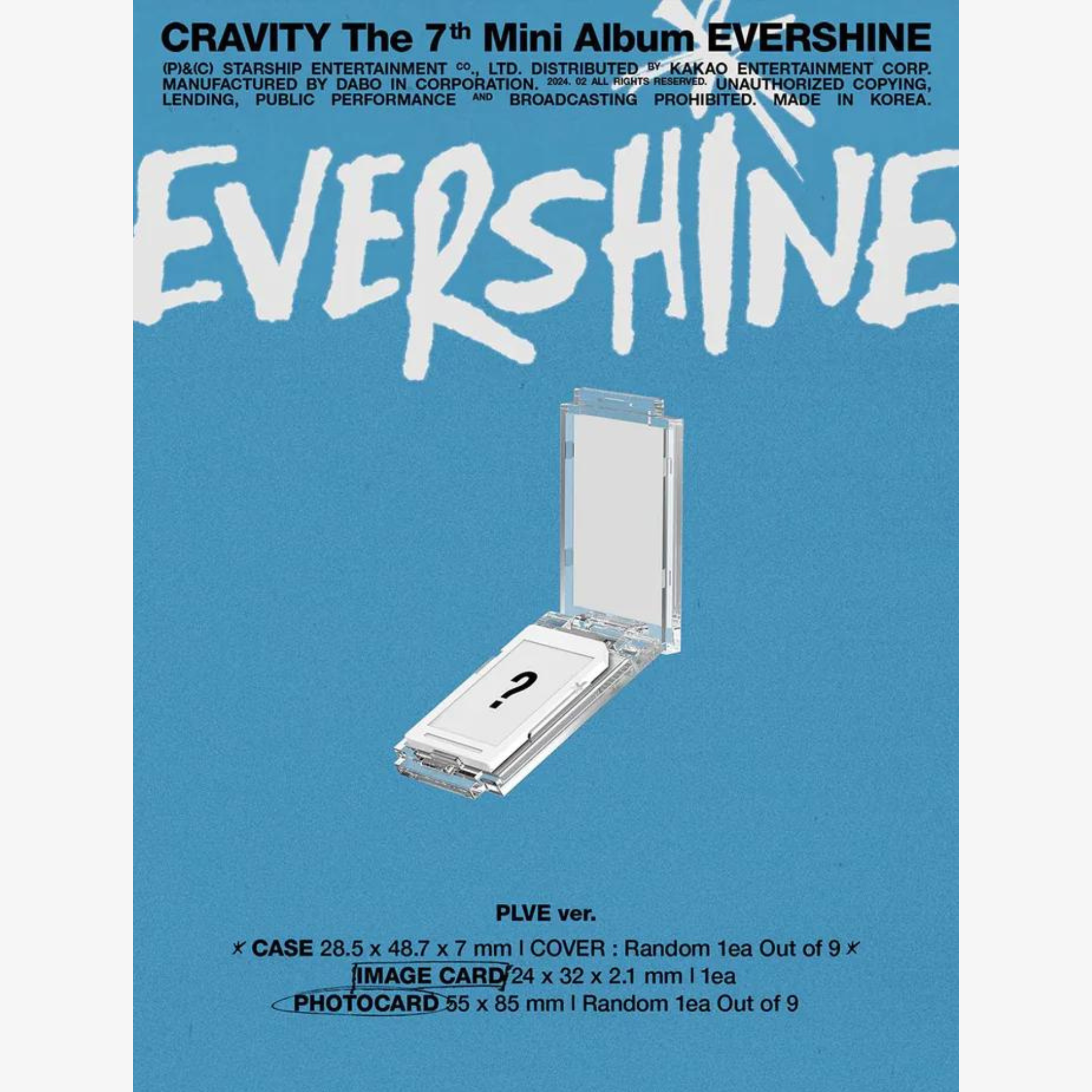 Cravity 7th Mini Album: EVERSHINE (Plve ver.)