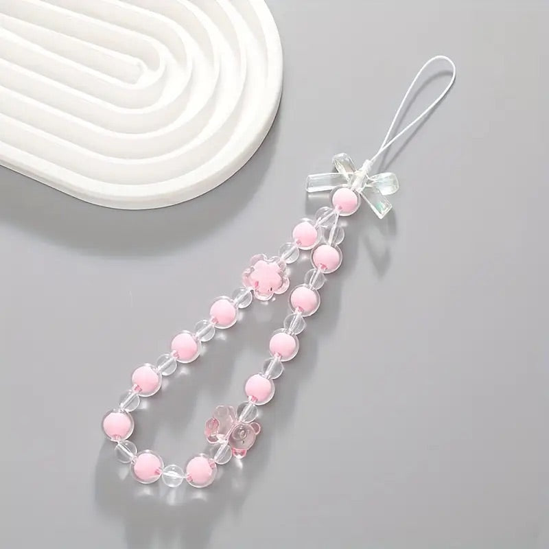 Phone Chain Pastel Bear Bow